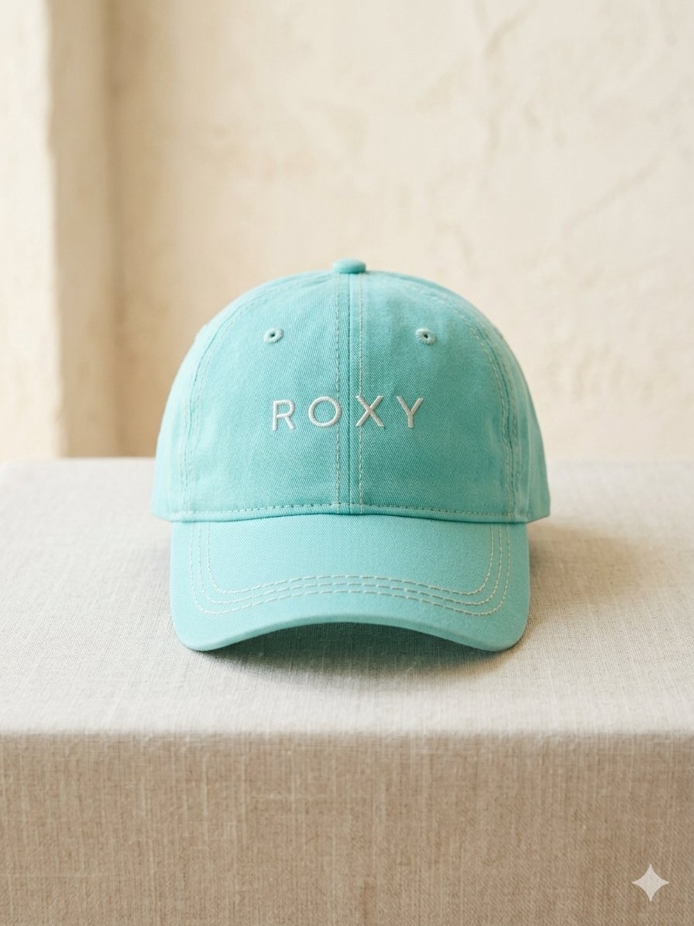 Roxy Aqua Teal Logo Baseball Cap